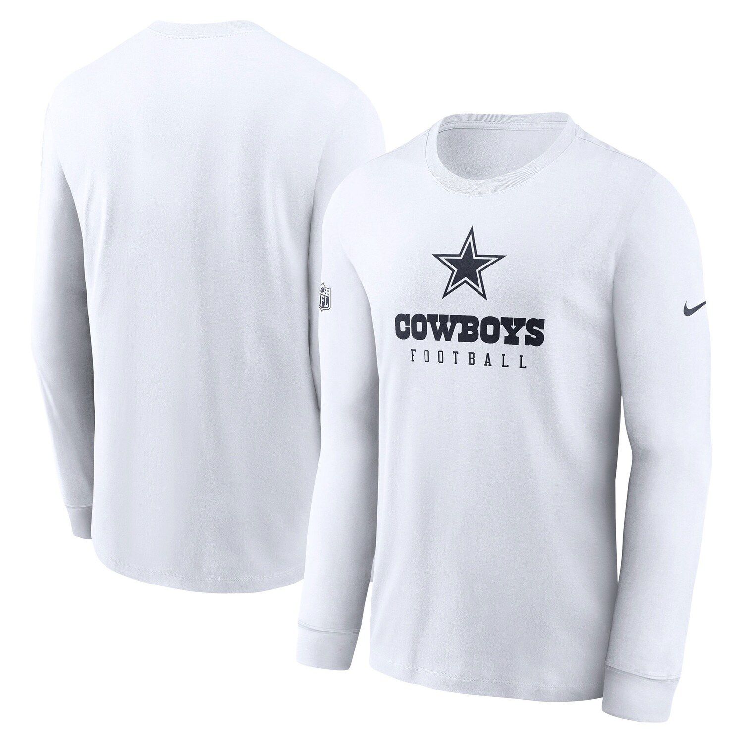 Nike Women's Dallas Cowboys Arch Team Navy Long Sleeve T-Shirt