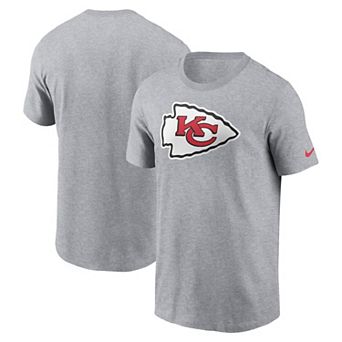 Men's Nike Gray Kansas City Chiefs Logo Essential T-Shirt
