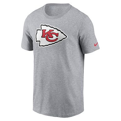 Men's Nike Gray Kansas City Chiefs Logo Essential T-Shirt