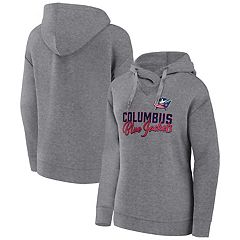 NHL Women's Columbus Blue Jackets Snow Wash Navy Pullover Hoodie