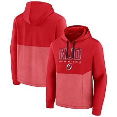 Men's Starter Red New Jersey Devils Puck Pullover Hoodie Size: Small