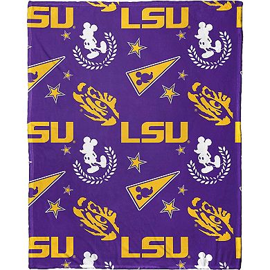 Northwest x Disney LSU Tigers Mickey Hugger Pillow & Silk Touch Throw Set