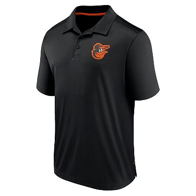 Men's Fanatics Branded Black Baltimore Orioles Fitted Polo