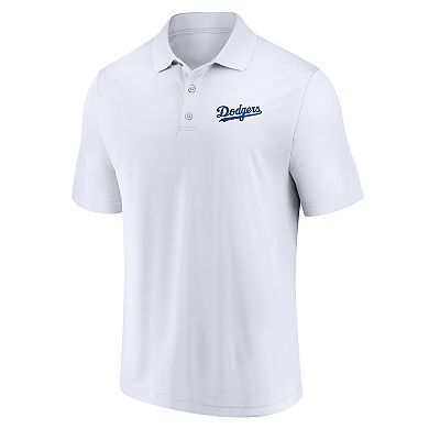 Men's Fanatics Branded Royal/White Los Angeles Dodgers Dueling Logos Polo Combo Set