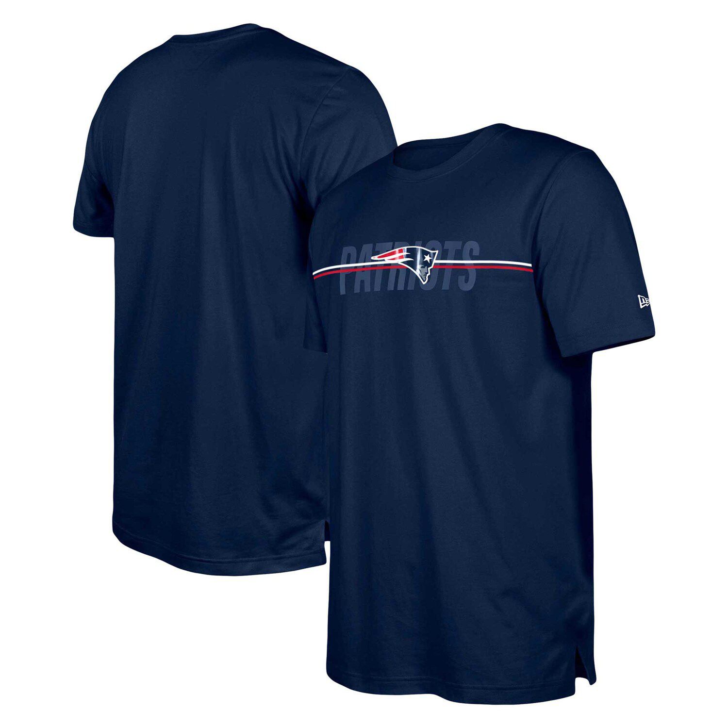 New Era Men's Navy New England Patriots Combine Authentic Static  Abbreviation Long Sleeve T-shirt