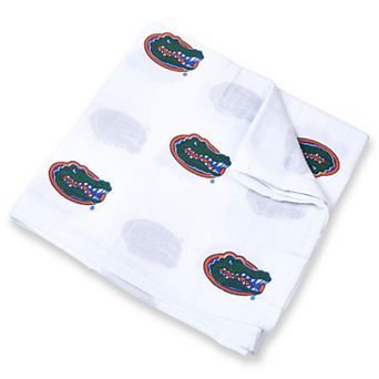 Infant White Florida Gators 47'' x 47'' Muslin Swaddle Blanket