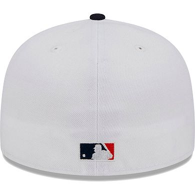 Men's New Era White/Navy St. Louis Cardinals Optic 59FIFTY Fitted Hat