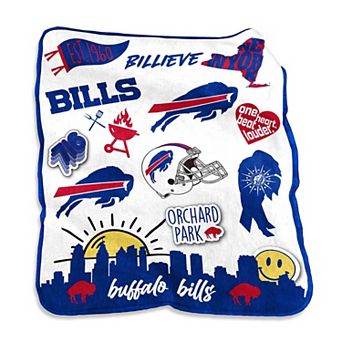 Buffalo Bills 50'' x 60'' Native Raschel Plush Throw Blanket