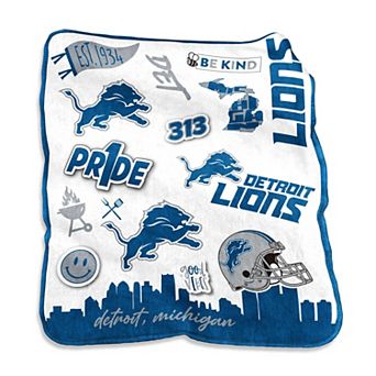 Detroit Lions 50'' x 60'' Native Raschel Plush Throw Blanket