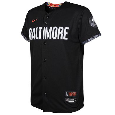 Preschool Nike Black Baltimore Orioles 2023 City Connect Replica Jersey