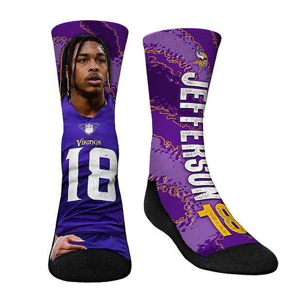 Youth Rock Em Socks Justin Jefferson Minnesota Vikings Big Player