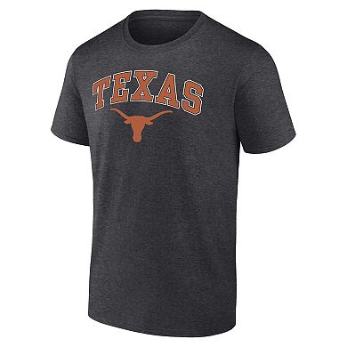 Men's Fanatics Branded Heather Charcoal Texas Longhorns Campus T-Shirt