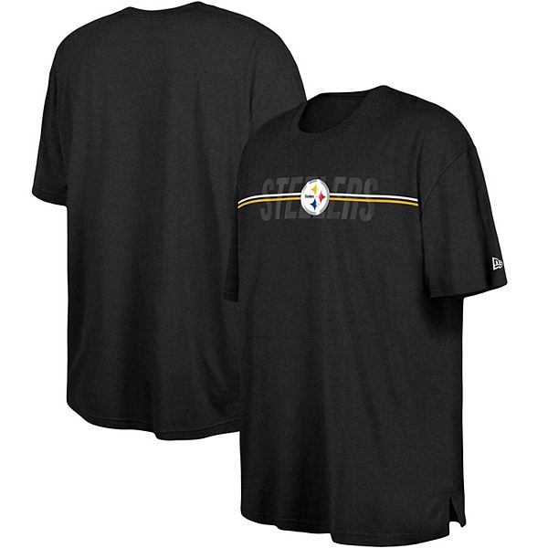 Men's Pittsburgh Steelers New Era Black 2023 NFL Training Camp Big & Tall T- Shirt