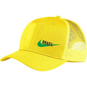 Men's Nike Yellow Brazil National Team Classic99 Trucker Snapback Hat