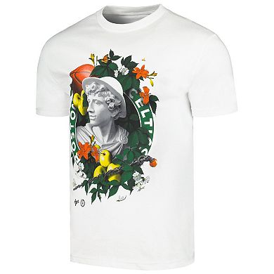 Unisex NBA x Kathy AgerÂ White Boston Celtics Identify Artist Series T-Shirt