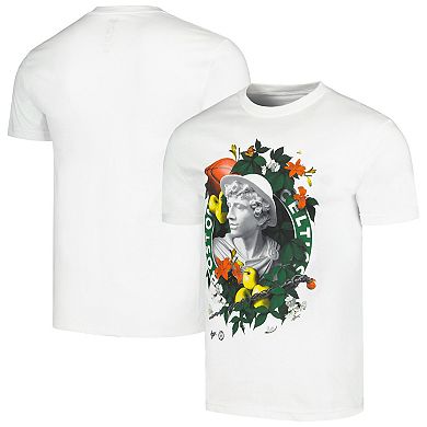 Unisex NBA x Kathy AgerÂ White Boston Celtics Identify Artist Series T-Shirt