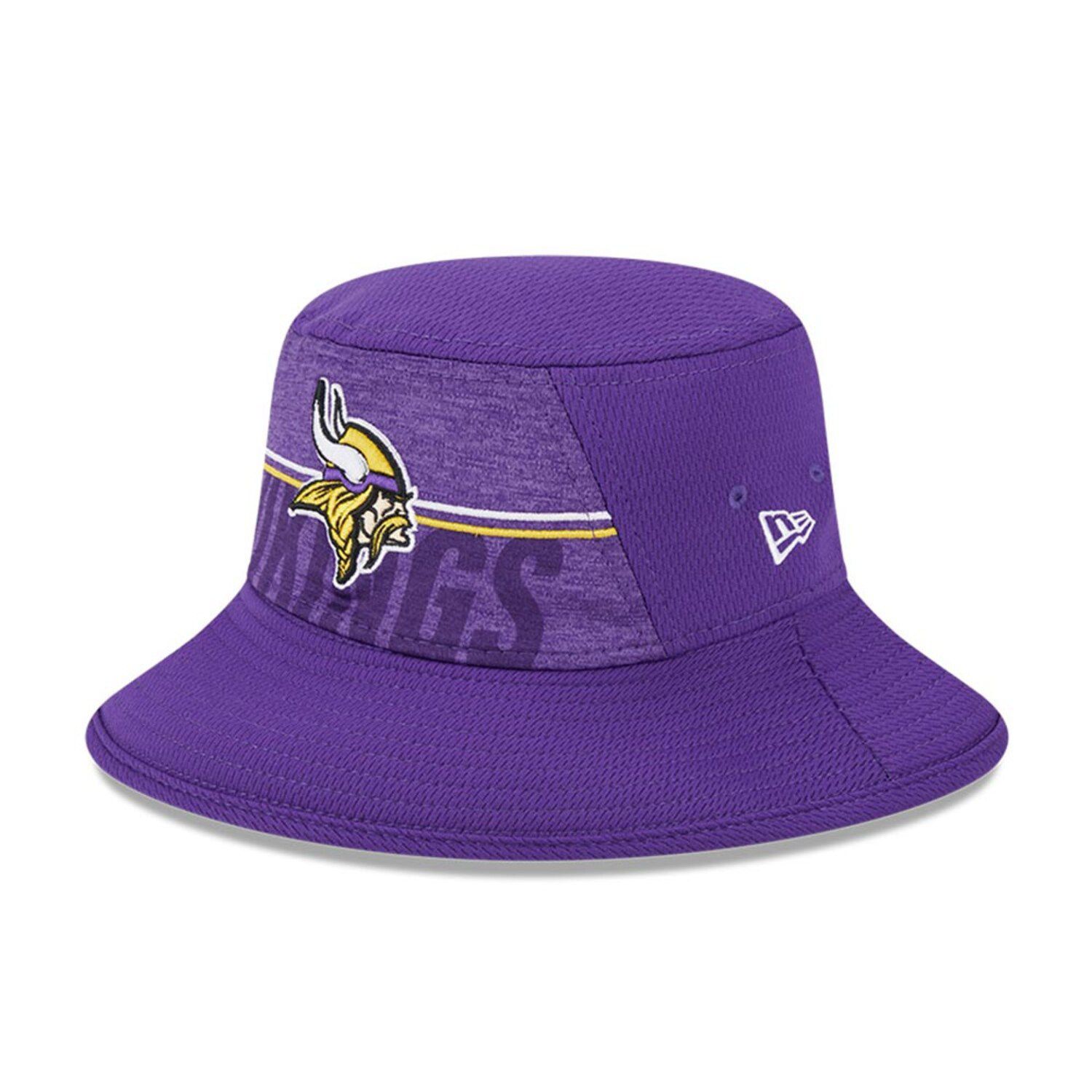 Men's Fanatics Branded Purple/Natural Minnesota Vikings Heritage Patch Trucker Adjustable Hat