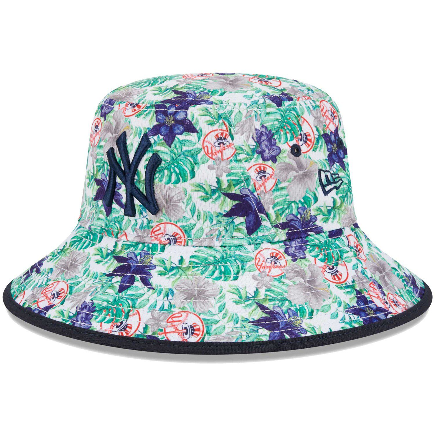 New Era Men's Natural Chicago Cubs 2023 Spring Training Floral Straw Hat