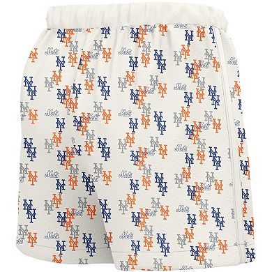 Women's Lusso  White New York Mets Marge Shorts