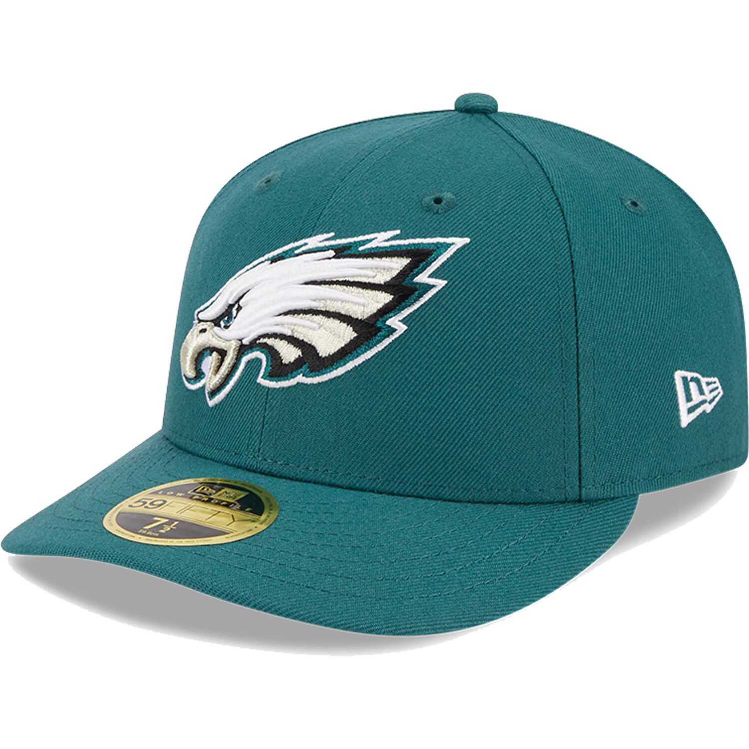 Men's New Era Stone/Midnight Green Philadelphia Eagles 2023 Salute to Service Low Profile 59FIFTY Fitted Hat