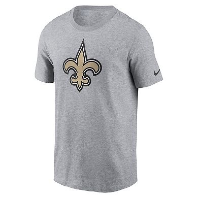 Men's Nike Gray New Orleans Saints Logo Essential T-Shirt