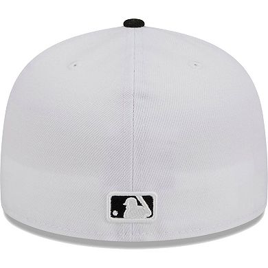 Men's New Era White/Black New York Mets Optic 59FIFTY Fitted Hat