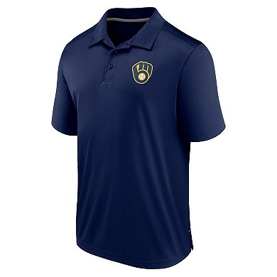 Men's Fanatics Branded Navy Milwaukee Brewers Polo