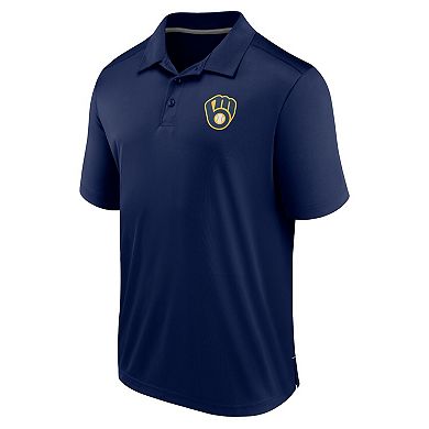 Men's Fanatics Branded  Navy Milwaukee Brewers Polo