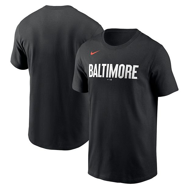 Men's Nike Black Baltimore Orioles Heavyweight Long Sleeve T-Shirt