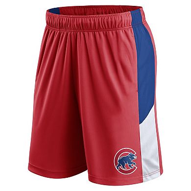 Men's Fanatics Branded Red Chicago Cubs Primary Logo Shorts