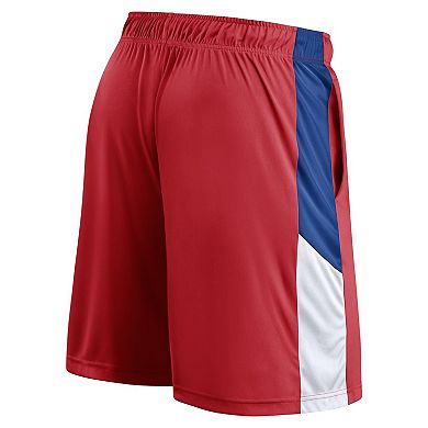Men's Fanatics Branded Red Chicago Cubs Primary Logo Shorts