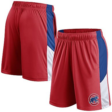 Men's Fanatics Branded Red Chicago Cubs Primary Logo Shorts