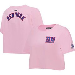 Pro Standard Dallas Cowboys Triple Pink Cropped Pullover Hoodie