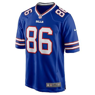 Men's Nike Dalton Kincaid Royal Buffalo Bills 2023 NFL Draft First Round Pick Game Jersey