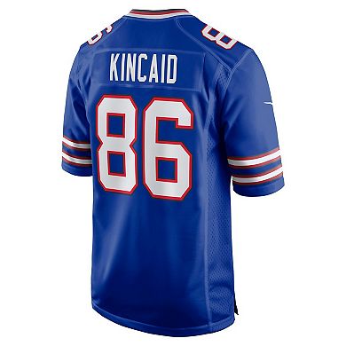 Men's Nike Dalton Kincaid Royal Buffalo Bills 2023 NFL Draft First Round Pick Game Jersey