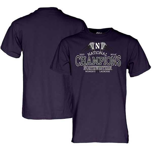 Blue 84 Purple Northwestern Wildcats 2023 Ncaa Women S Lacrosse National Champions T Shirt