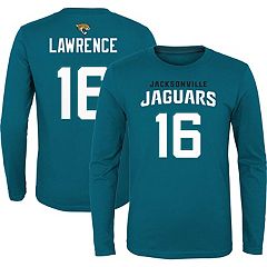 Trevor Lawrence Jacksonville Jaguars Majestic Threads Women's Name & Number  Tri-Blend Tank Top - Heathered Teal