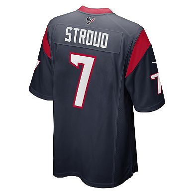 Men's Nike C.J. Stroud Navy Houston Texans 2023 NFL Draft First Round Pick Game Jersey