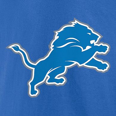 Men's Fanatics Branded Aidan Hutchinson Blue Detroit Lions Player Icon Name & Number T-Shirt