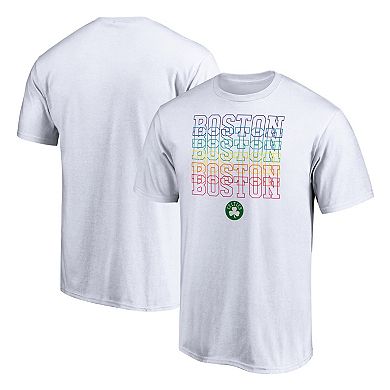 Men's Fanatics Branded White Boston Celtics Team City Pride T-Shirt