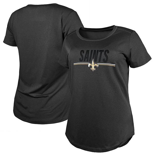 Women's New Era Black New Orleans Saints 2023 NFL Training Camp T-Shirt