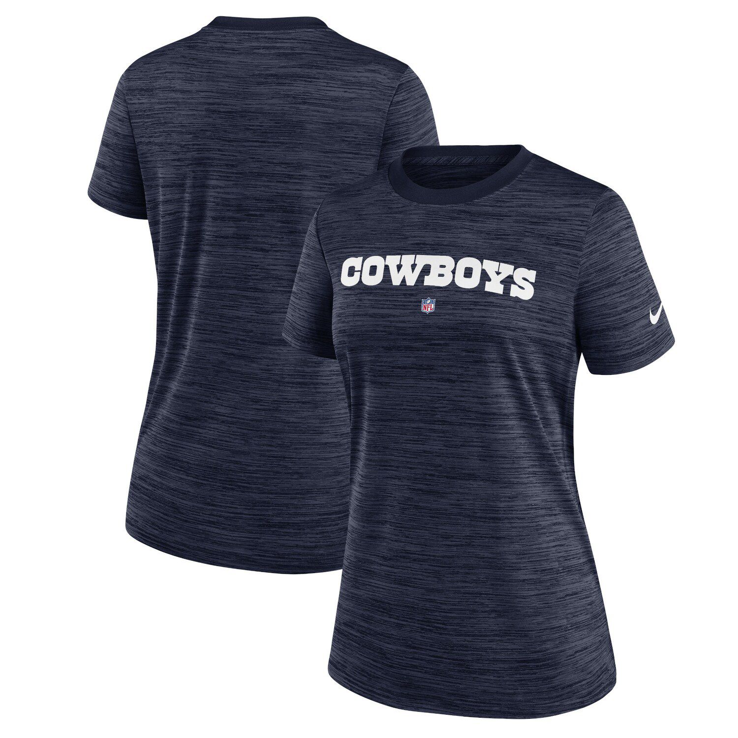 Youth Nike Heathered Gray Dallas Cowboys Local Motion Performance T-Shirt 