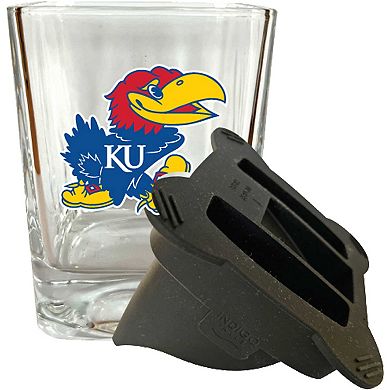 Kansas Jayhawks 15oz. Ice Wedge Glass