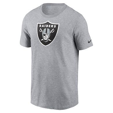 Men's Nike Gray Las Vegas Raiders Logo Essential T-Shirt