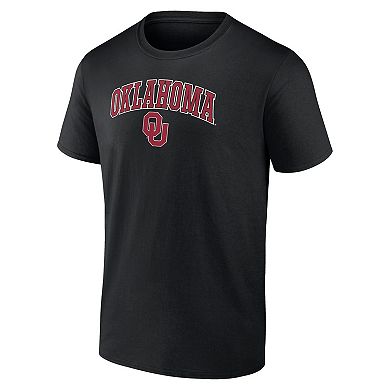 Men's Fanatics Branded Black Oklahoma Sooners Campus T-Shirt