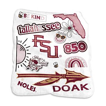 Florida State Seminoles 50'' x 60'' Native Raschel Plush Throw Blanket