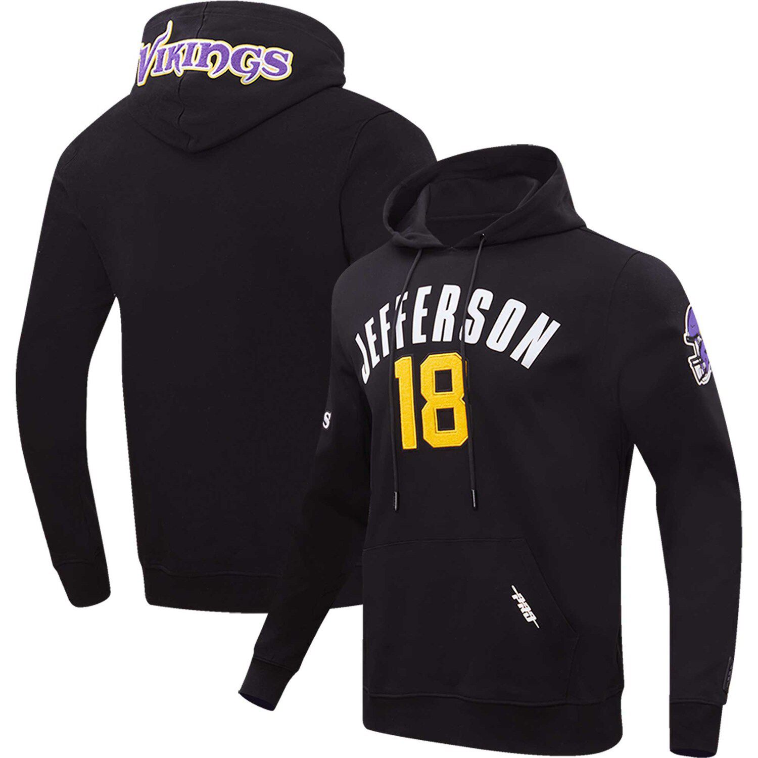 Youth Justin Jefferson Purple Minnesota Vikings Mainliner Player Name &  Number Pullover Hoodie