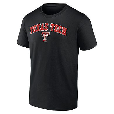 Men's Fanatics Branded Black Texas Tech Red Raiders Campus T-Shirt