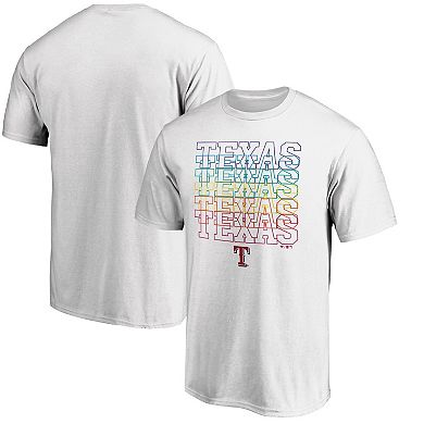 Men's Fanatics Branded White Texas Rangers City Pride T-Shirt