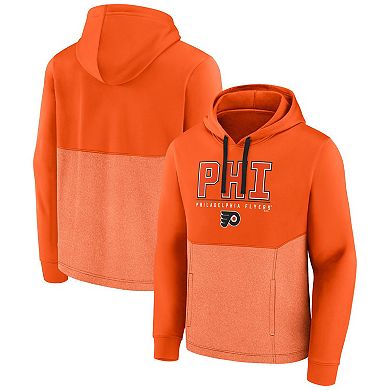 Men's Fanatics Branded Orange Philadelphia Flyers Successful Tri-Blend Pullover Hoodie